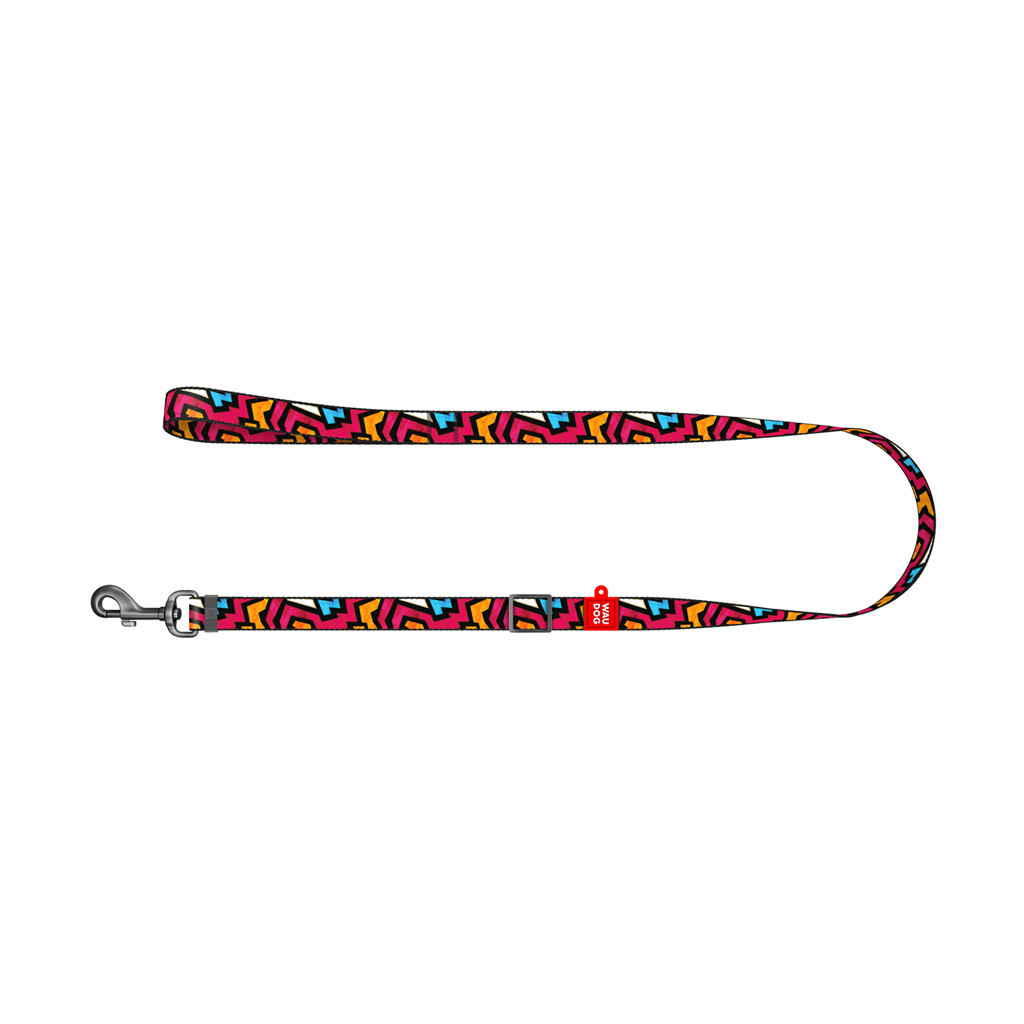 Повідець для собак WAUDOG Nylon "Графіті" регульований S Ш 15 мм Д 152-183 см (5350) - зображення 2