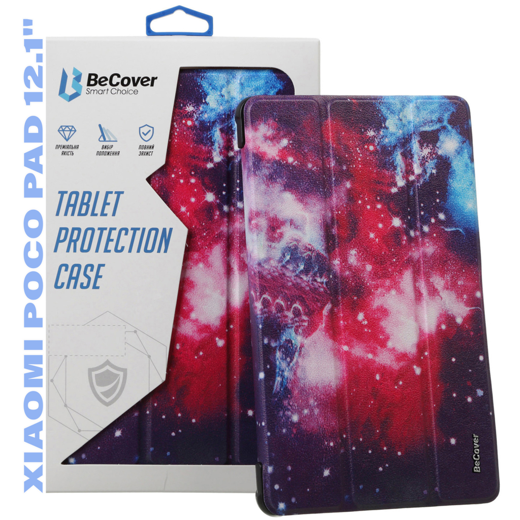 Чохол до планшета BeCover Smart Case Xiaomi Poco Pad 12.1" Space (711572) - зображення 1