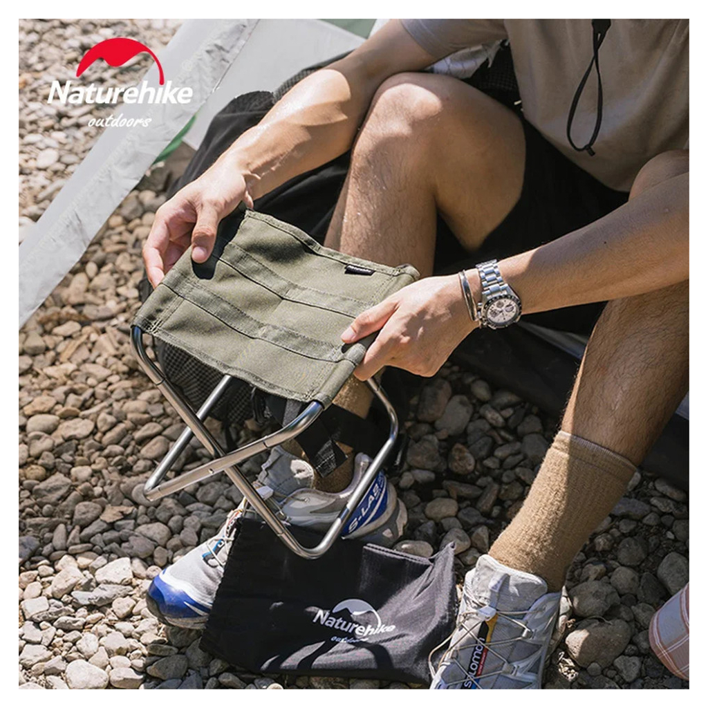 Стілець складаний Naturehike Easy Wild NH17Z012-L, зелений (6927595721384) - зображення 6