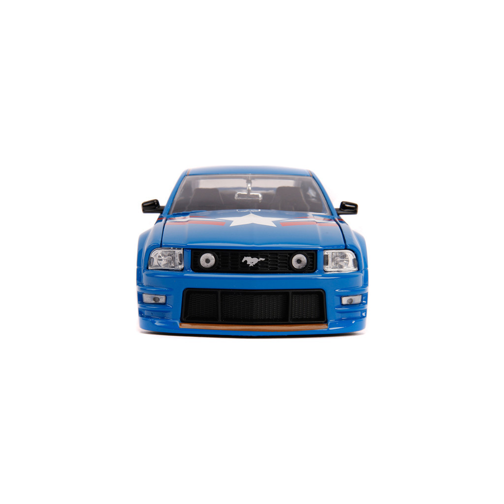 Машина Jada металева Марвел Месники Ford Mustang GT (2006) + фігурка Капітана Америки 1:24 (253225007) - зображення 6