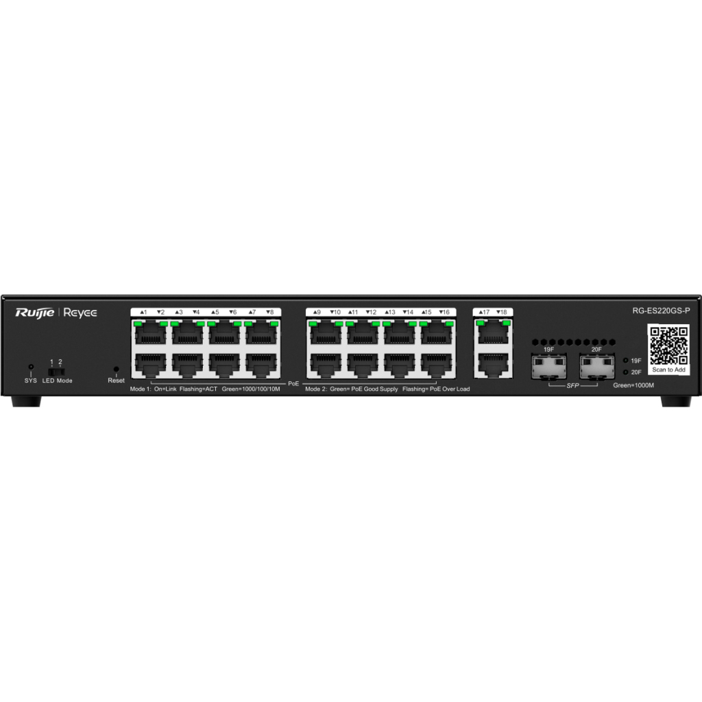 Комутатор мережевий Ruijie Networks RG-ES220GS-P - изображение 4