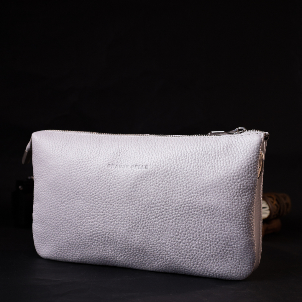 Сумка Grande Pelle З натуральної шкіри Біла (11635) - зображення 7