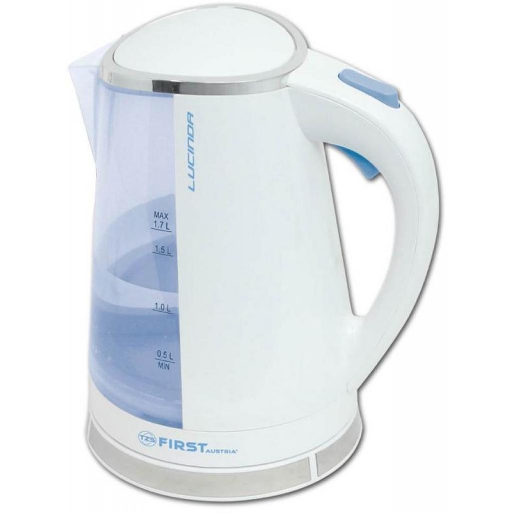 Електрочайник First без ПДВ FA-5417-2 white/blue - зображення 1