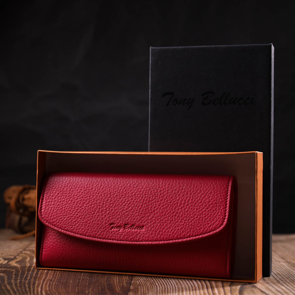 Гаманець Tony Bellucci З натуральної шкіри Фуксія (21979) - зображення 10