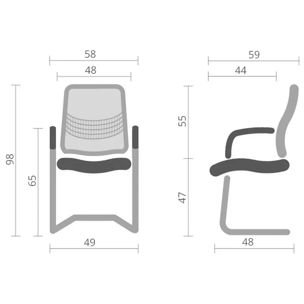Офісне крісло Аклас Асті CF Сірий (00119646) - зображення 6