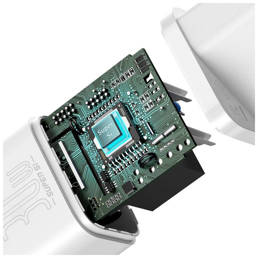 Зарядний пристрій Baseus Super Si quick charger IC 30W white (CCSUP-J02) - изображение 7