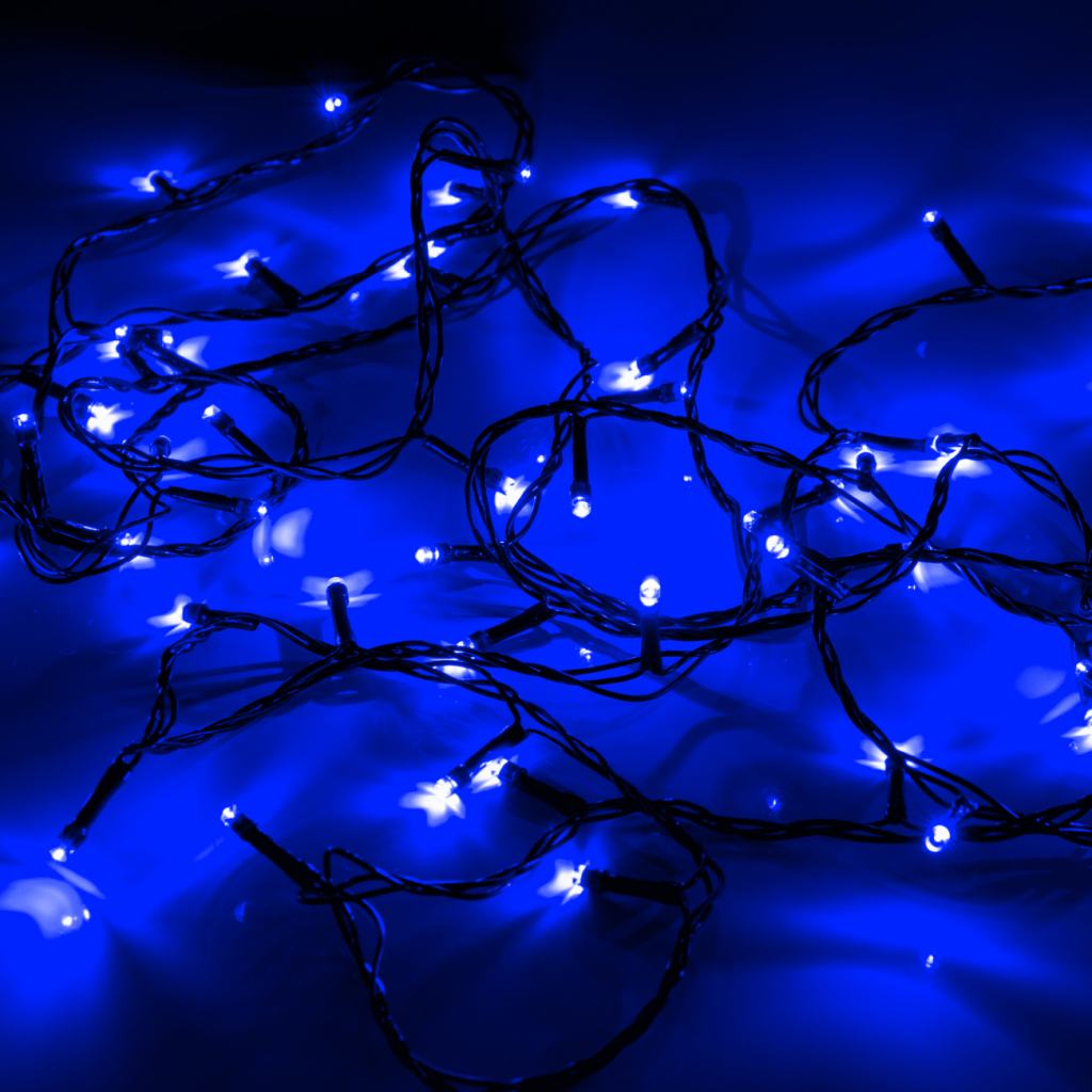 Гірлянда YES! Fun Нитка 70 LED Синя 4.9 м 8 режимів миготіння (974843) - зображення 4