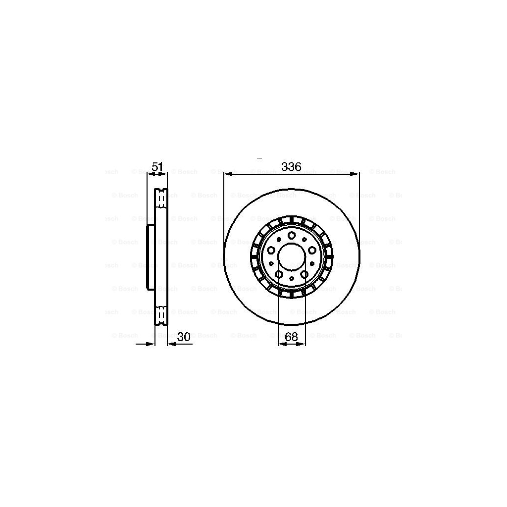 Гальмівний диск Bosch 0 986 479 202 - зображення 5