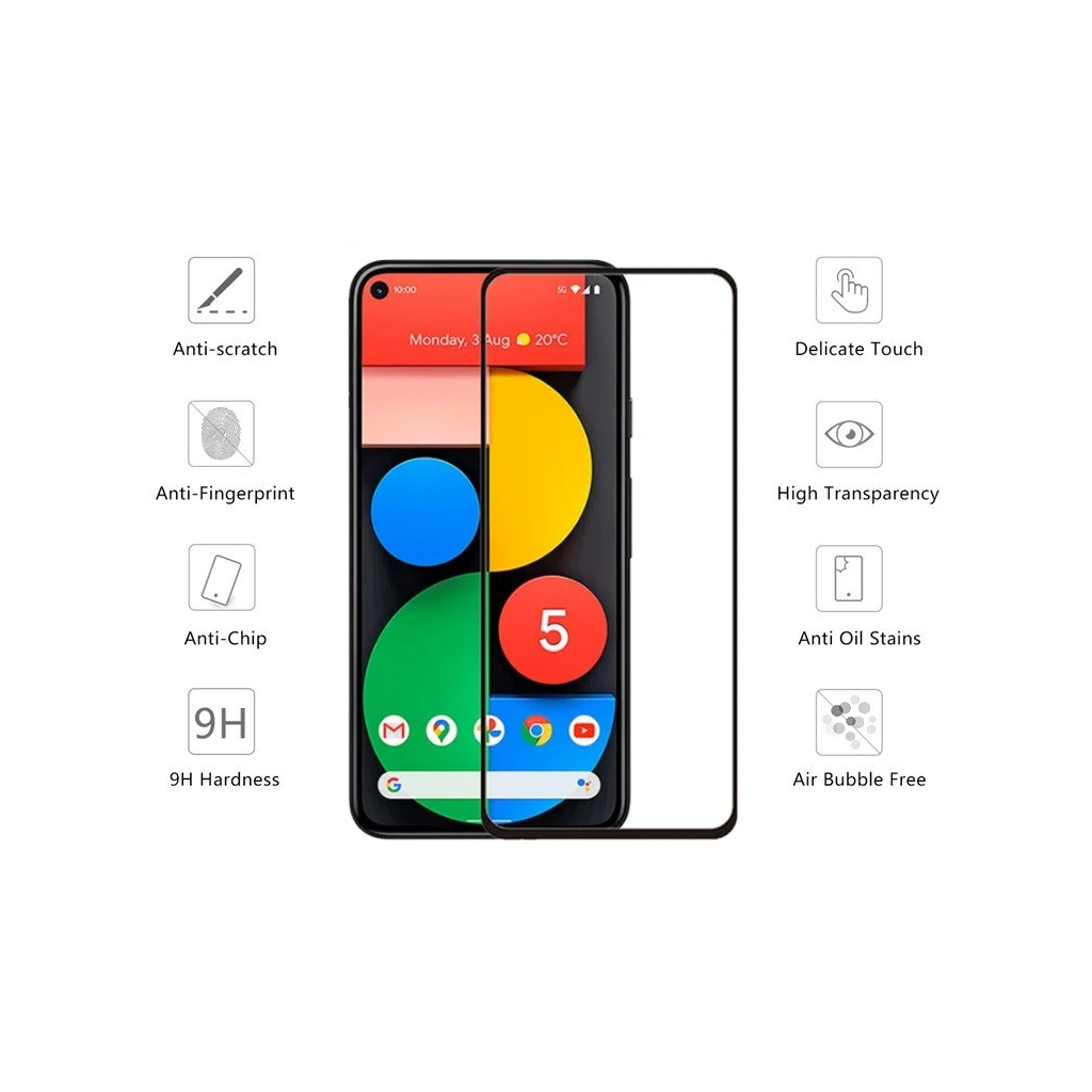 Скло захисне Drobak Google Pixel 5 Frame A+ Black (606004) - зображення 2