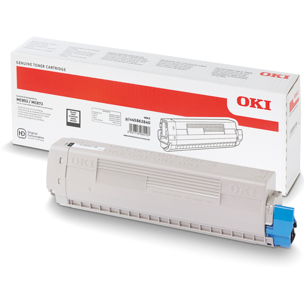 Тонер-картридж OKI MC853/873/883-7K BK (45862840) - зображення 1