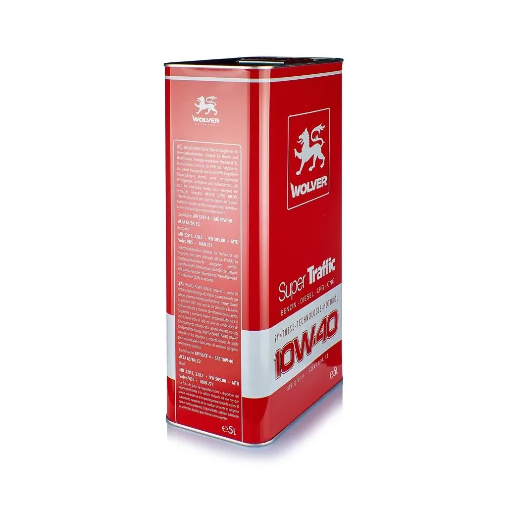 Моторна олива Wolver Super Traffic 10W-40 5л (4260360942501) - изображение 3