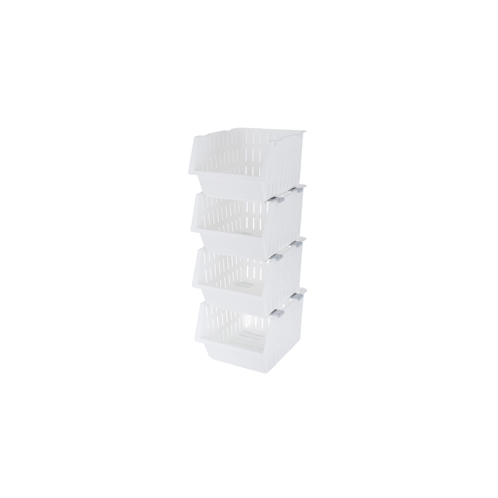 Кошик для зберігання Violet House 1021 Бамбу White 4 шт. (1021 Бам WH Наб4 шт) - изображение 2
