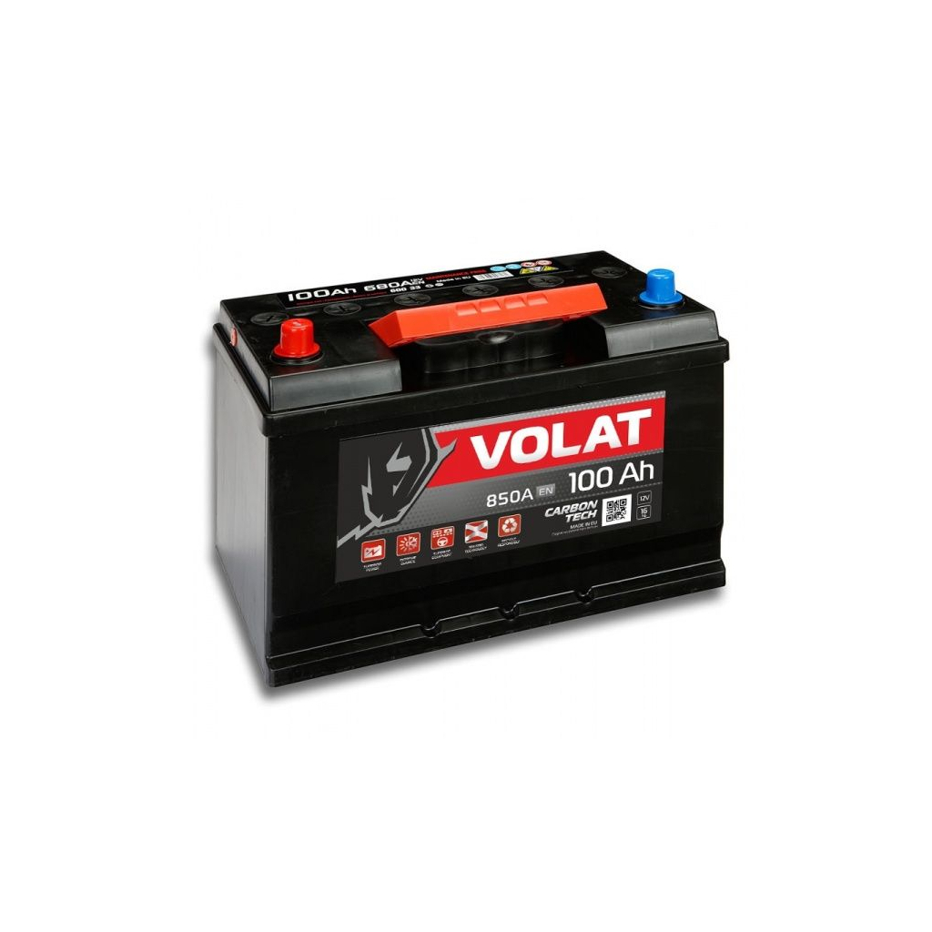 Акумулятор автомобільний VOLAT 100A +прав (0) (L5) 850А - зображення 1