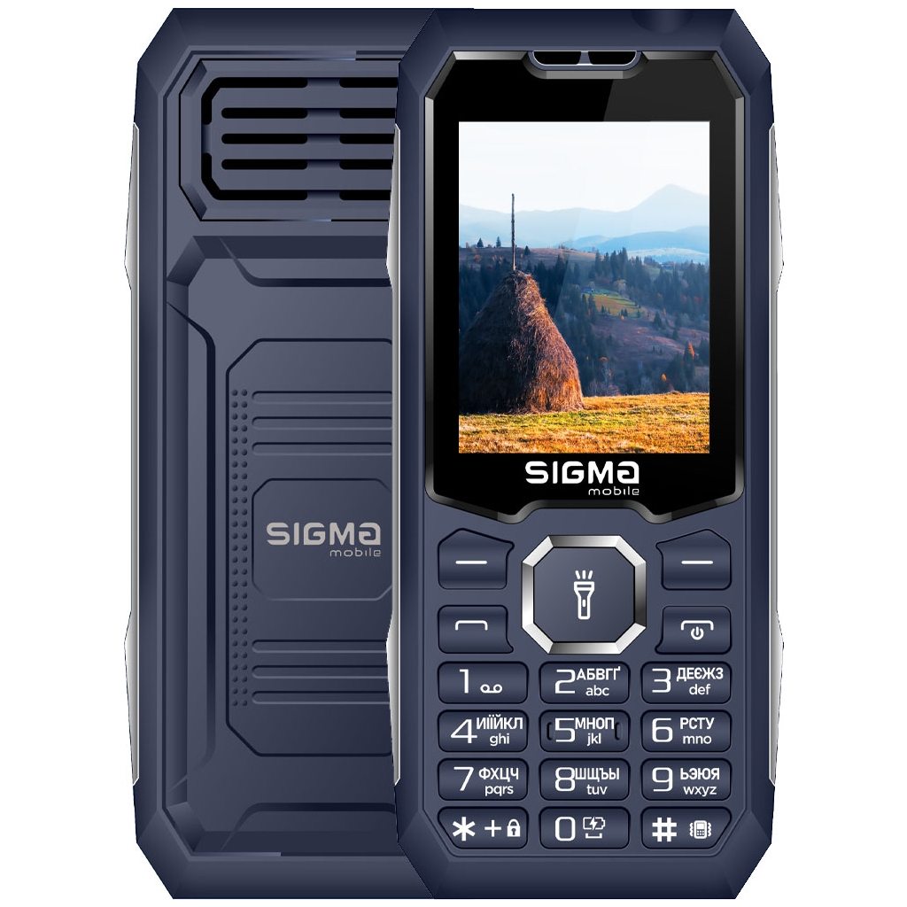 Мобільний телефон Sigma X-style 341 BRO Type-C Blue (4827798368428) - зображення 1