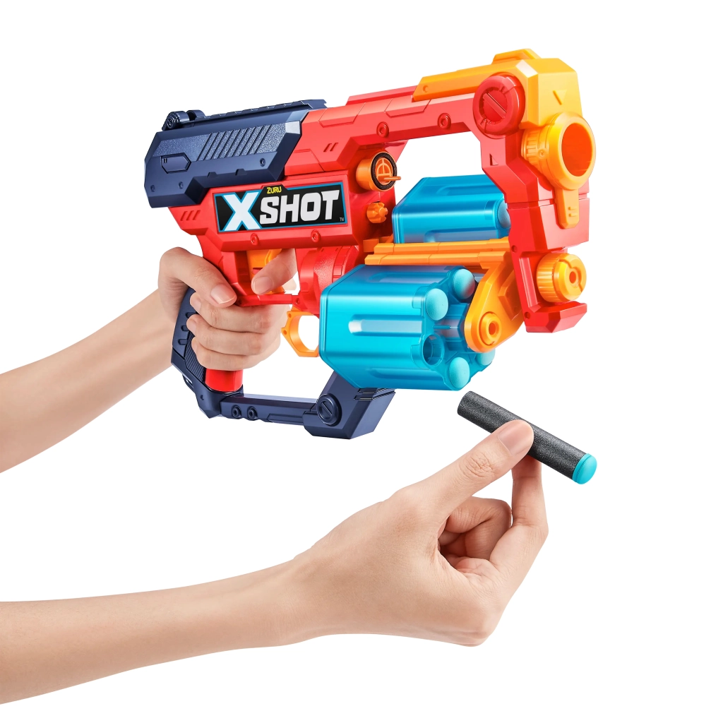 Іграшкова зброя Zuru X-Shot Red Швидкострільний бластер EXCEL Xcess TK-12 (16 патронів) (36436R) - зображення 4