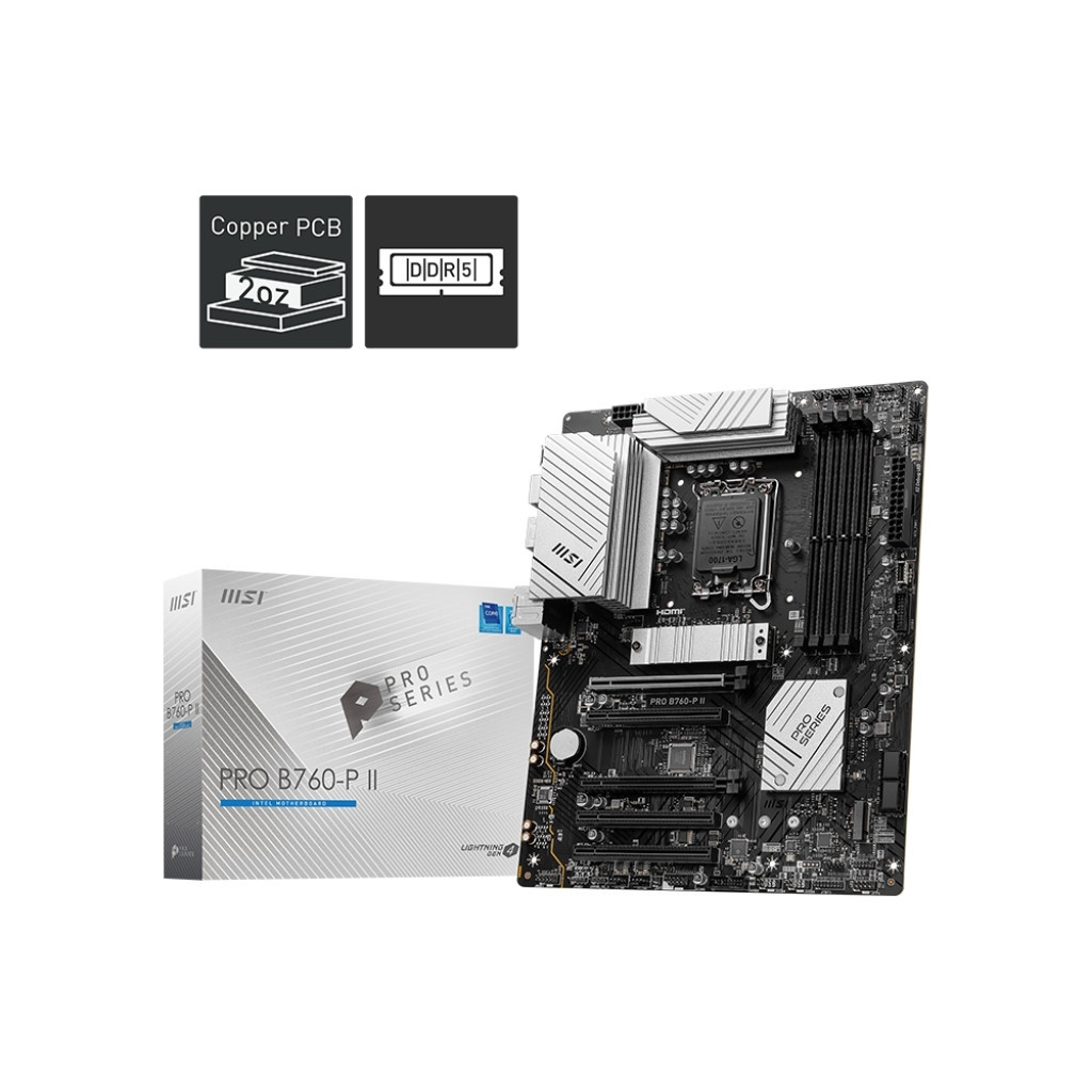 Материнська плата MSI PRO B760-P II - зображення 5