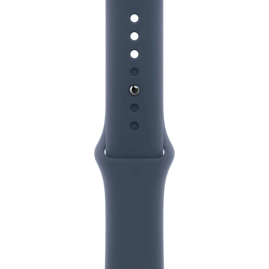 Смарт-годинник Apple Watch Series 9 GPS 41mm Silver Aluminium Case with Storm Blue Sport Band - M/L (MR913QP/A) - зображення 3