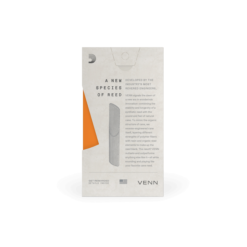 Тростина для саксофона D'Addario VENN Alto Saxophone Reed #3.5 (VAS0135G2) - изображение 7