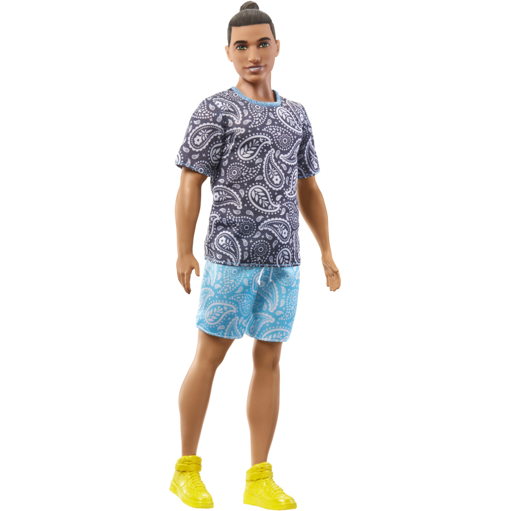 Лялька Barbie Fashionistas Кен в футболці з візерунком пейслі (HPF80) - зображення 1