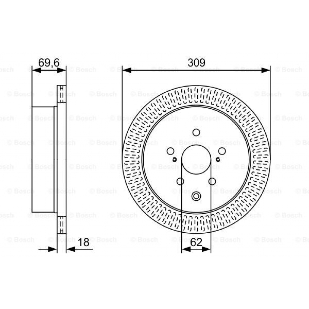 Гальмівний диск Bosch 0 986 479 T57 - зображення 5