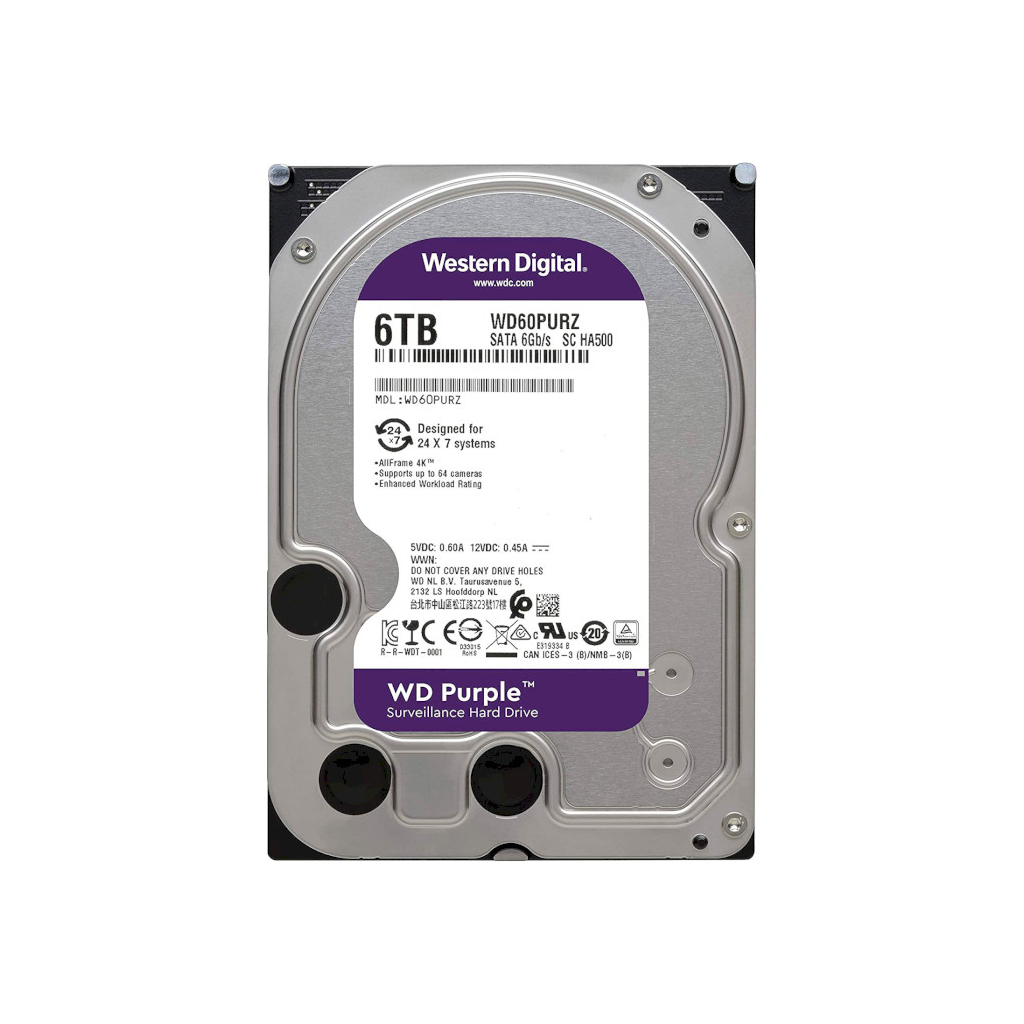 Жорсткий диск 3.5" 6TB WD (WD64PURZ) - зображення 1