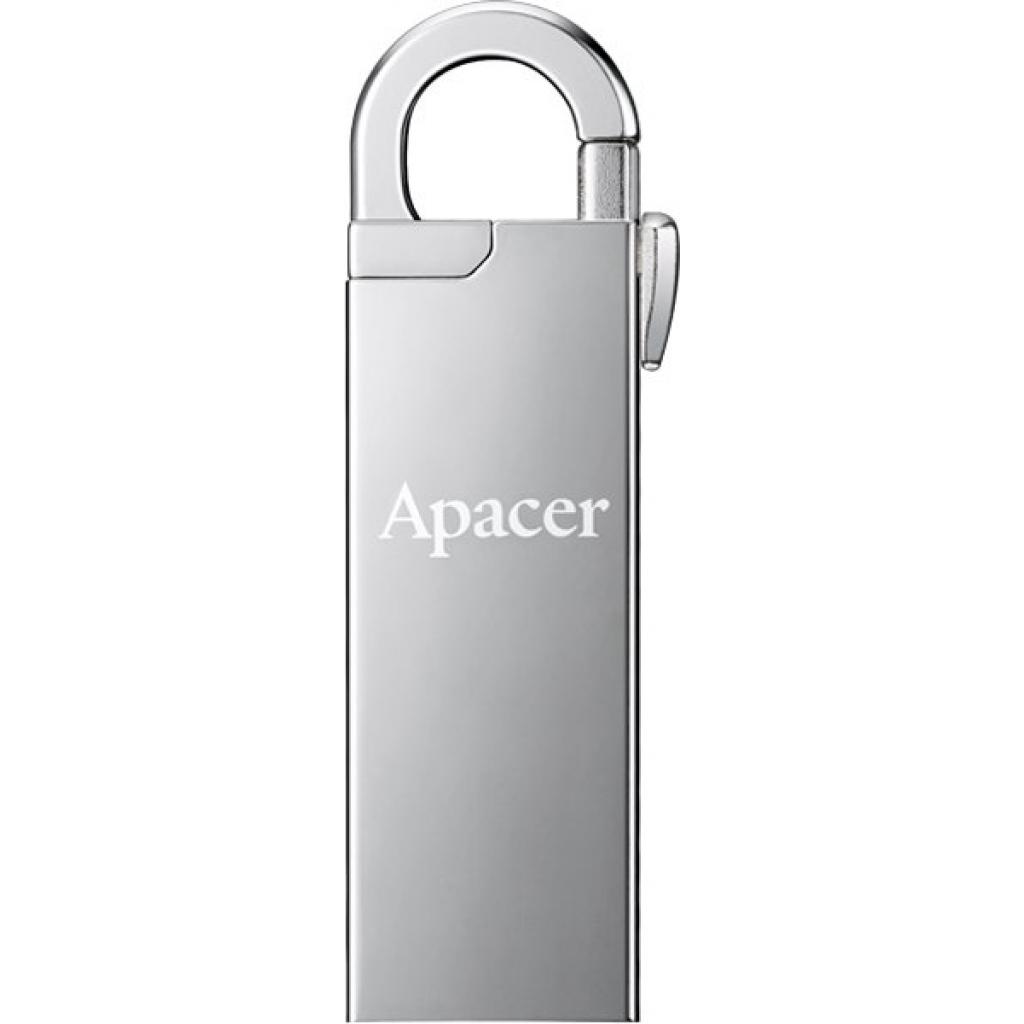 USB флеш накопичувач Apacer 16GB AH13A Silver USB 2.0 (AP16GAH13AS-1) - зображення 1