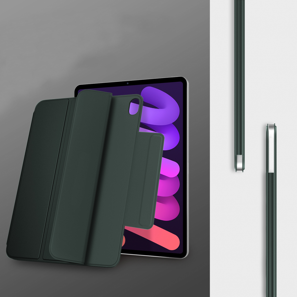 Чохол до планшета BeCover Magnetic Buckle Apple iPad mini 6 2021 Dark Green (706826) - зображення 3