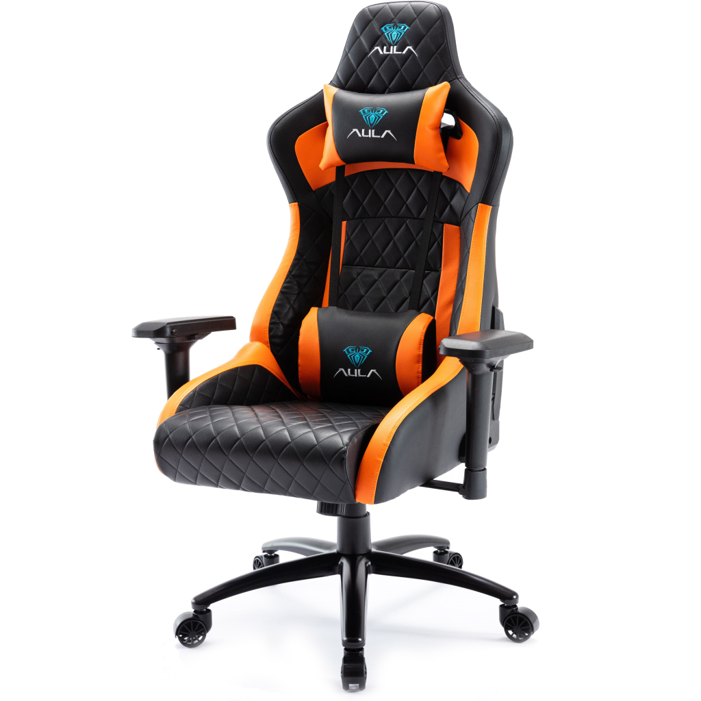 Крісло ігрове Aula F1031 Gaming Chair Black/Orange (6948391286211) - зображення 3