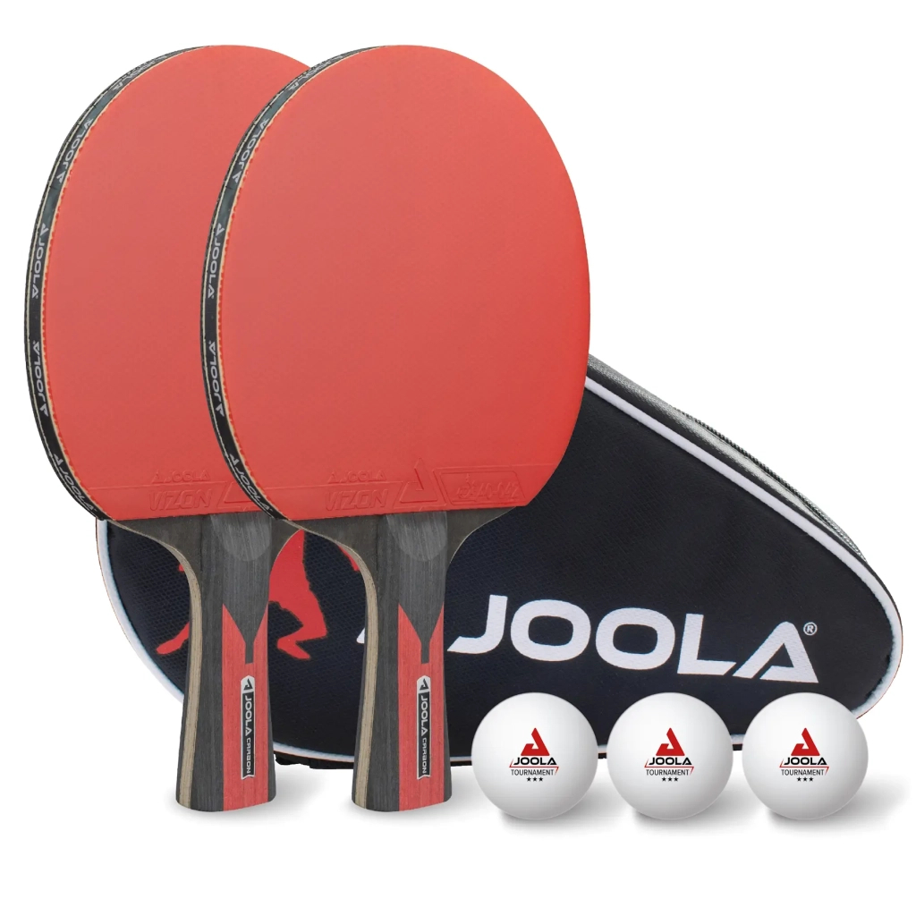 Комплект для настільного тенісу Joola Duo Carbon 2 Bats 3 Balls (54822) (930808) - изображение 1