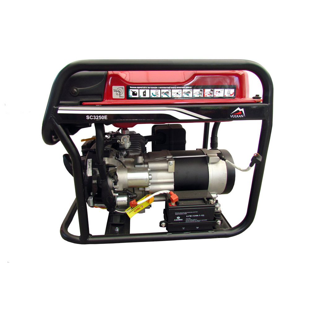 Генератор Vulkan SC3250E-II 1ф 2,8kW, ел.старт, бак-15л (SC3250E-II) - зображення 4