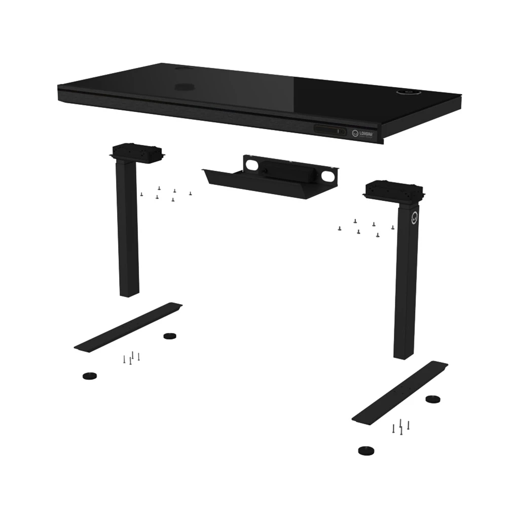 Комп'ютерний стіл Lorgar PRO 80G Glass Black (LRG-DP80G) - изображение 4