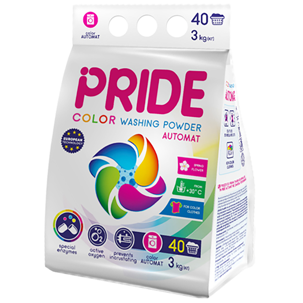 Пральний порошок Pride Afina Color Весняні квіти 3 кг (4823069706500) - зображення 1