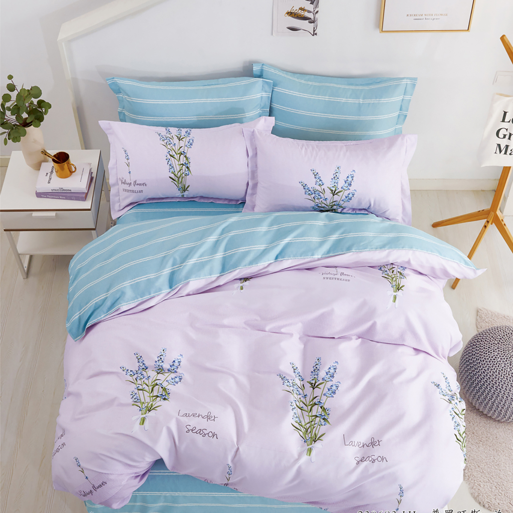 Постільна білизна Home Line Провансальська лаванда сатин полуторний (161356) - зображення 1