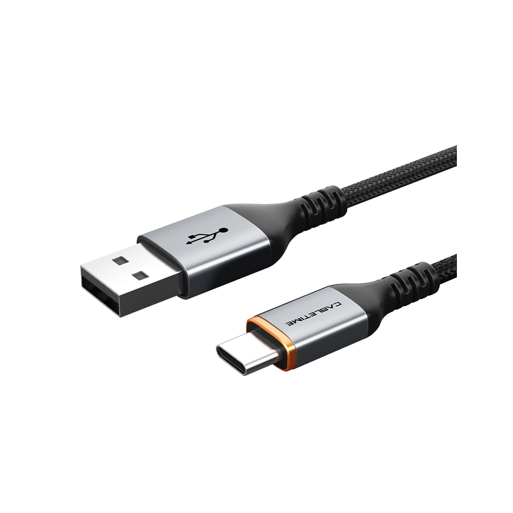 Дата кабель USB 2.0 AM to USB-C 1.5m Cabletime (CA915224) - зображення 1