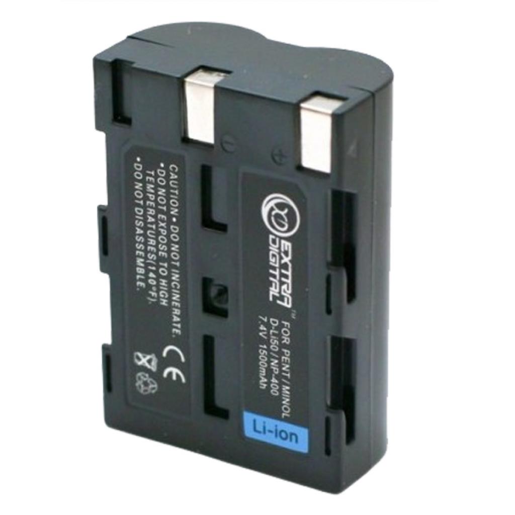 Акумулятор до фото/відео Extradigital Minolta NP-400, Pentax D-Li50, SLB-1674 (DV00DV1052) - зображення 2