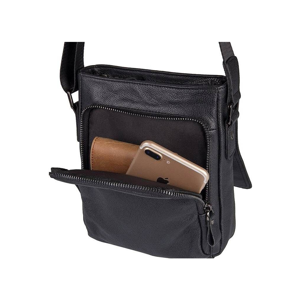 Сумка Vintage З натуральної шкіри Чорна (14545) - зображення 7