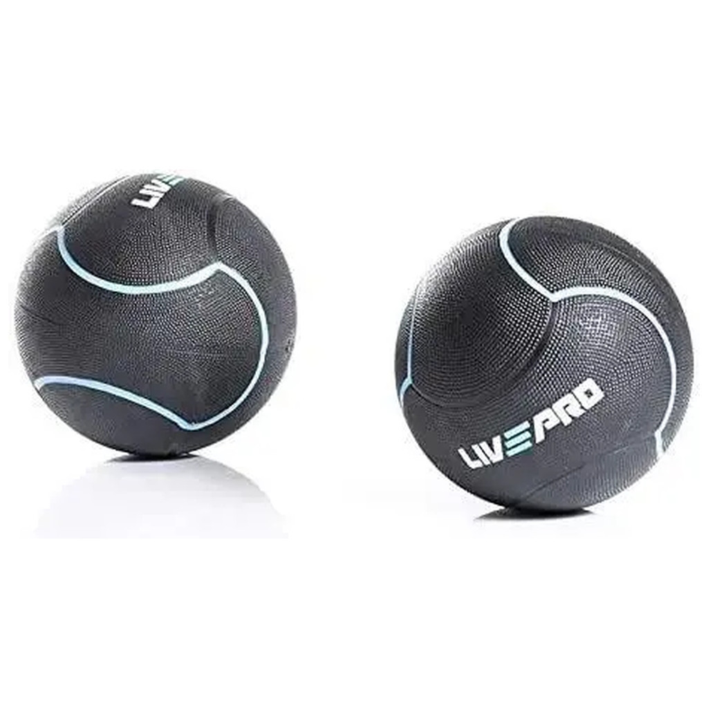 Медбол LivePro Solid Medicine Ball LP8110-10 чорний Уні 10кг (6951376100808) - изображение 3