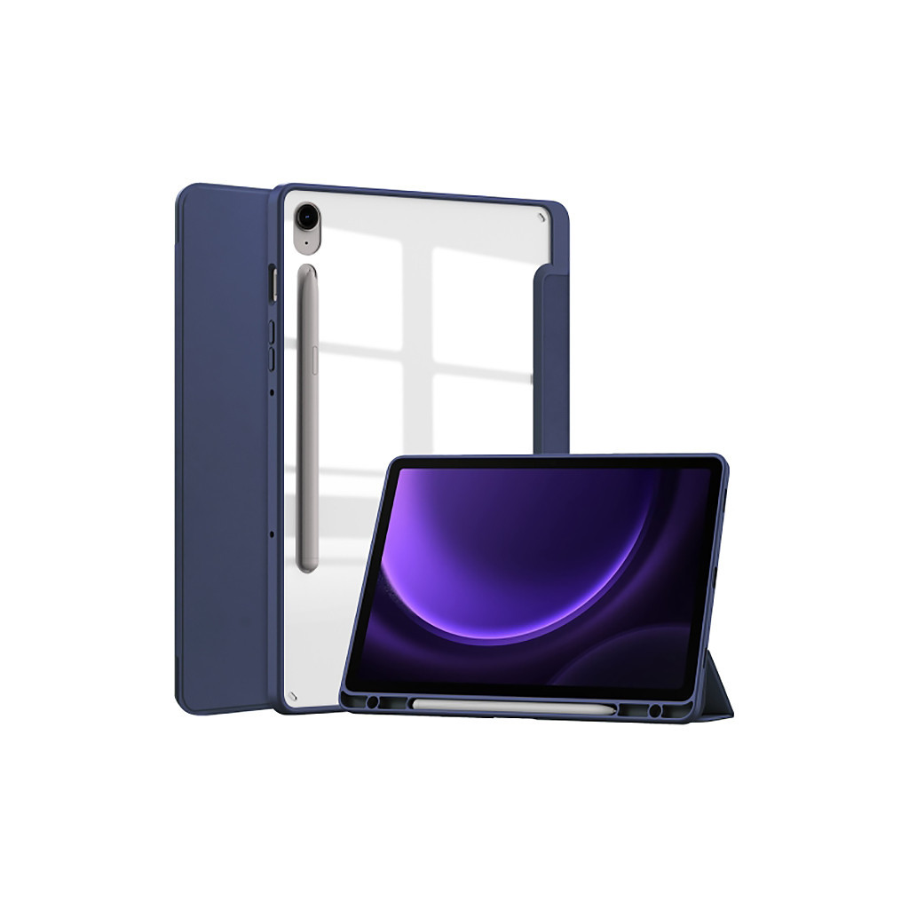 Чохол до планшета BeCover Soft Edge stylus holder Samsung Tab S9 (SM-X710/SM-X716)/S9 FE (SM-X510/SM-X516B) 11.0" Deep Blu (710439) - зображення 2