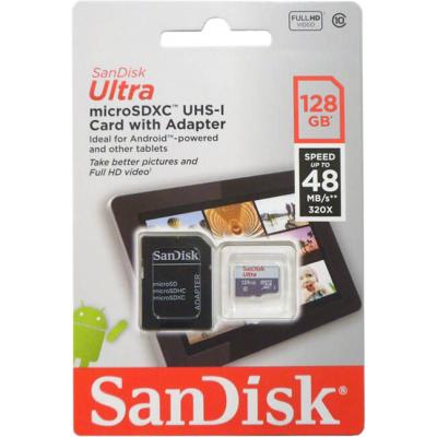 Карта пам'яті SanDisk 128GB microSD class 10 UHS-I Ultra (SDSQUNB-128G-GN6TA) - зображення 3