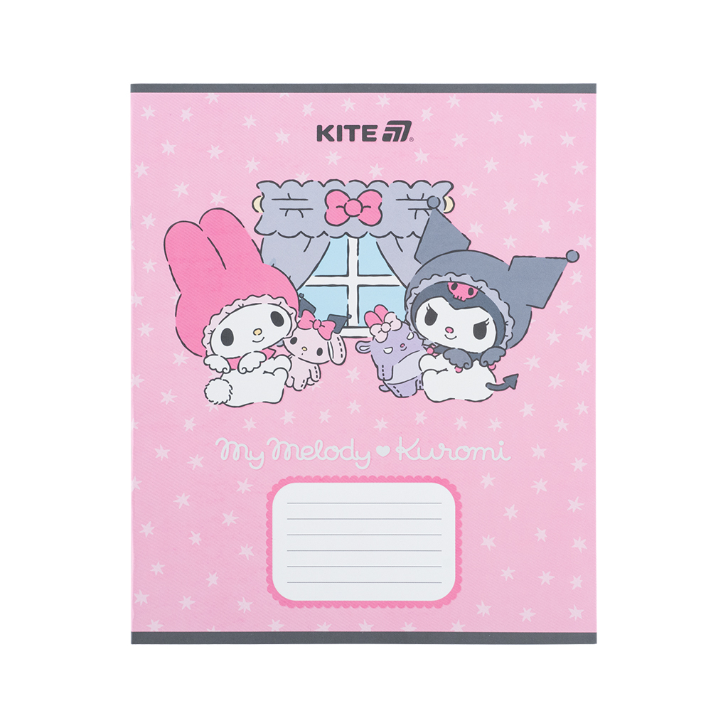 Зошит Kite Kuromi, 12 аркушів, коса лінія (HK25-235-2) - изображение 3
