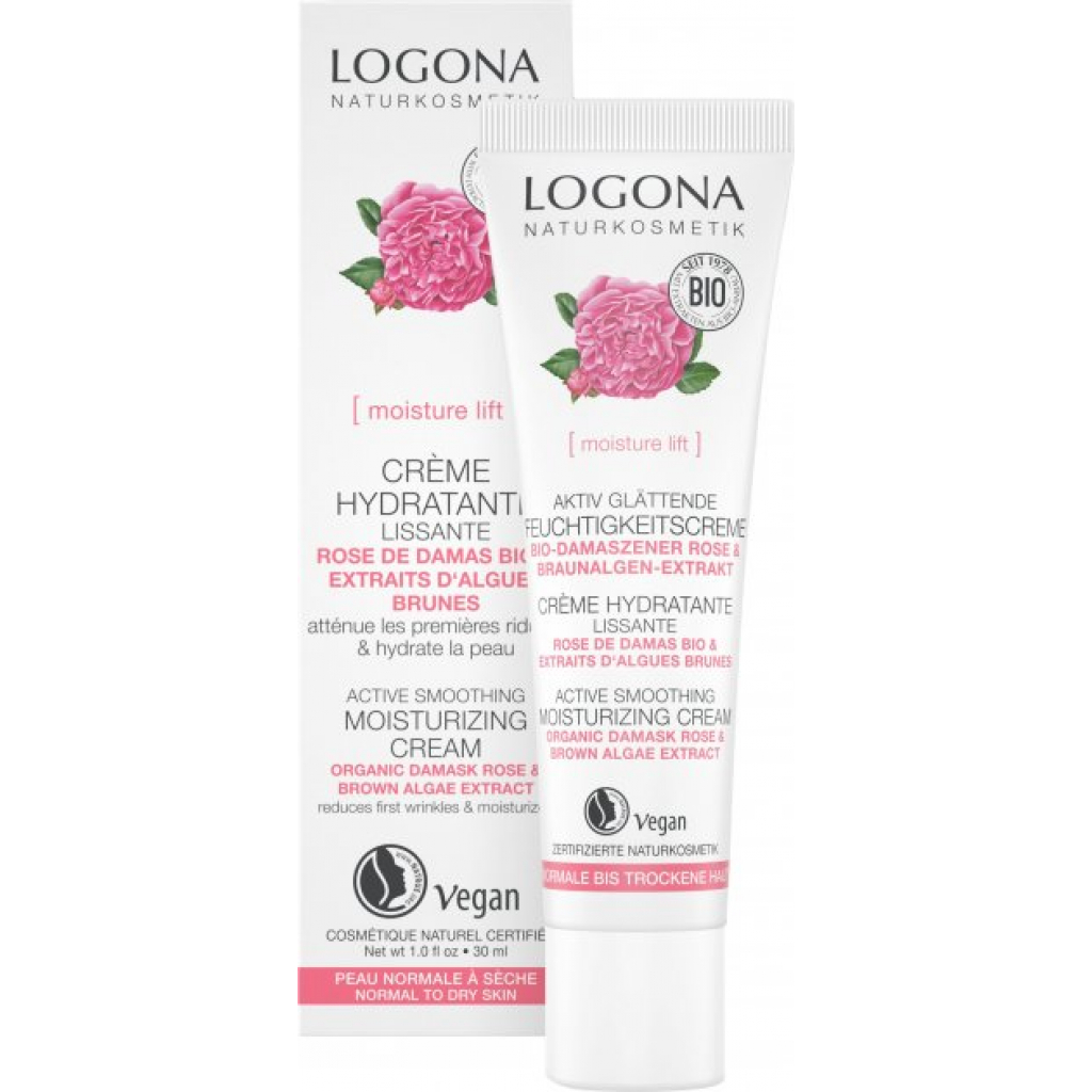 Крем для обличчя Logona денний Троянда Активне зволоження для сухої шкіри 30 мл (4017645043107) - зображення 1