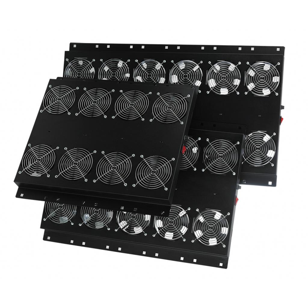 Вентиляторний модуль Mirsan 4 вент. with thermostat, RAL 9005 (MR.FAN4AT.01) - зображення 1