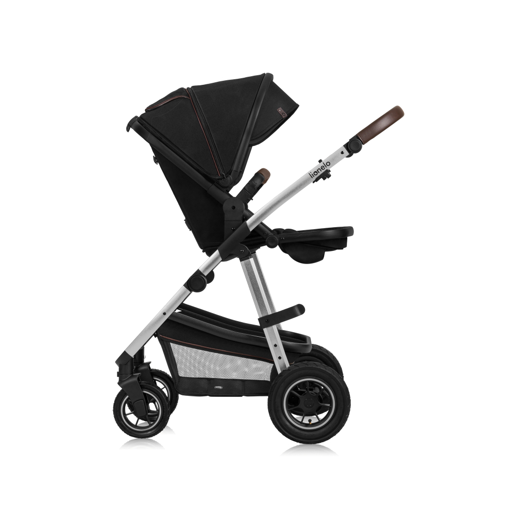 Коляска Lionelo 3 в 1 Amber 3 Black Silver (LO-AMBER BLACK SILVER (3in1)) - зображення 8