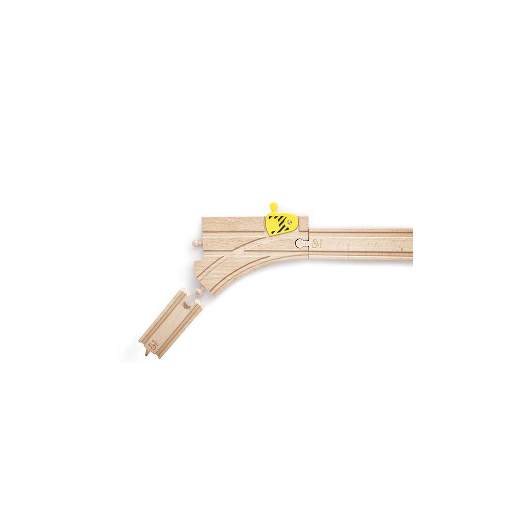 Залізниця Hape Набір для залізниці Y-подібні рейки з перемикачем 2 шт (E3781) - зображення 2