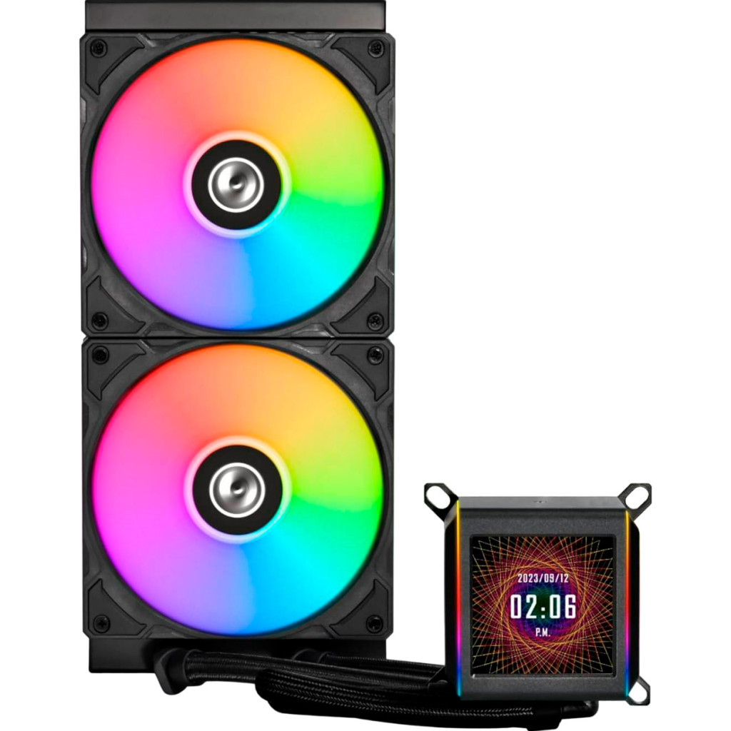 Система рідинного охолодження Lian Li Galahad II LCD, 280 Black (G89.GA2ALCD28B.00) - изображение 2