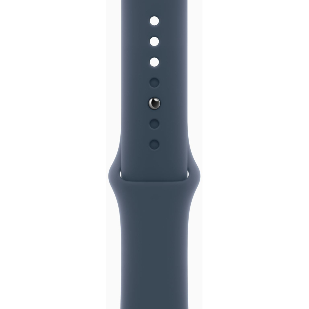 Смарт-годинник Apple Watch Series 9 GPS 45mm Silver Aluminium Case with Storm Blue Sport Band - M/L (MR9E3QP/A) - зображення 3