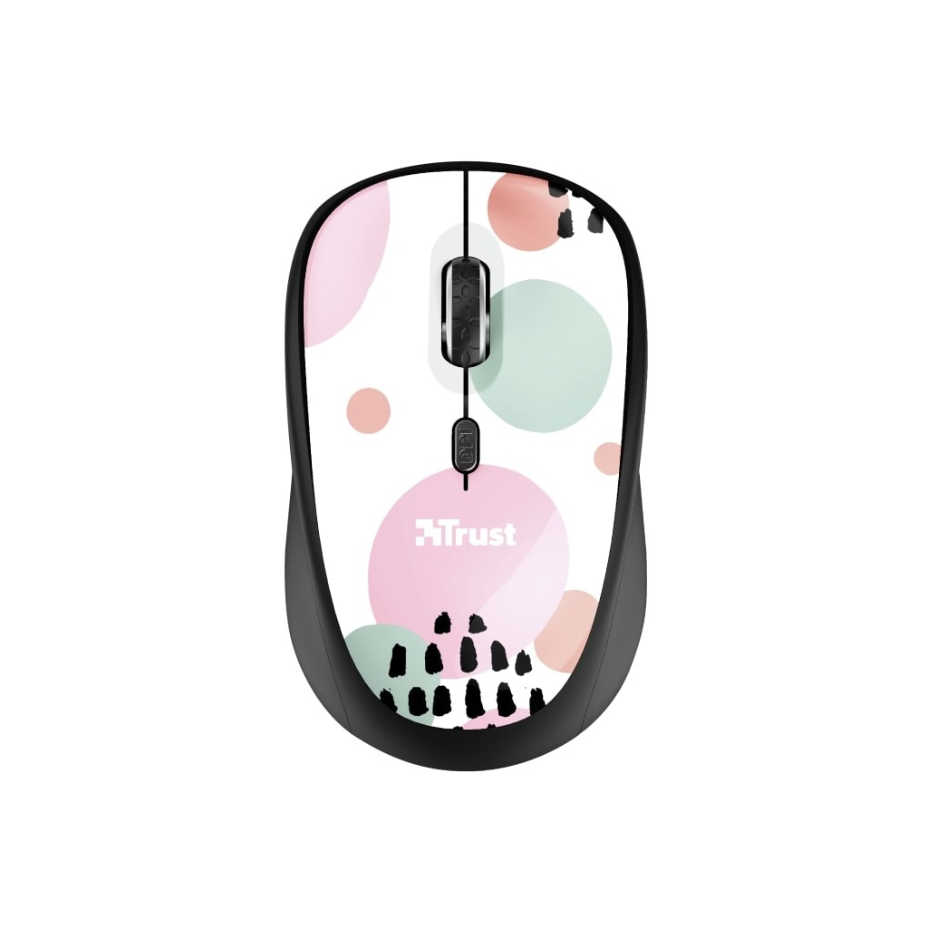 Мишка Trust YVI Wireless Pink Circles (24441) - зображення 1