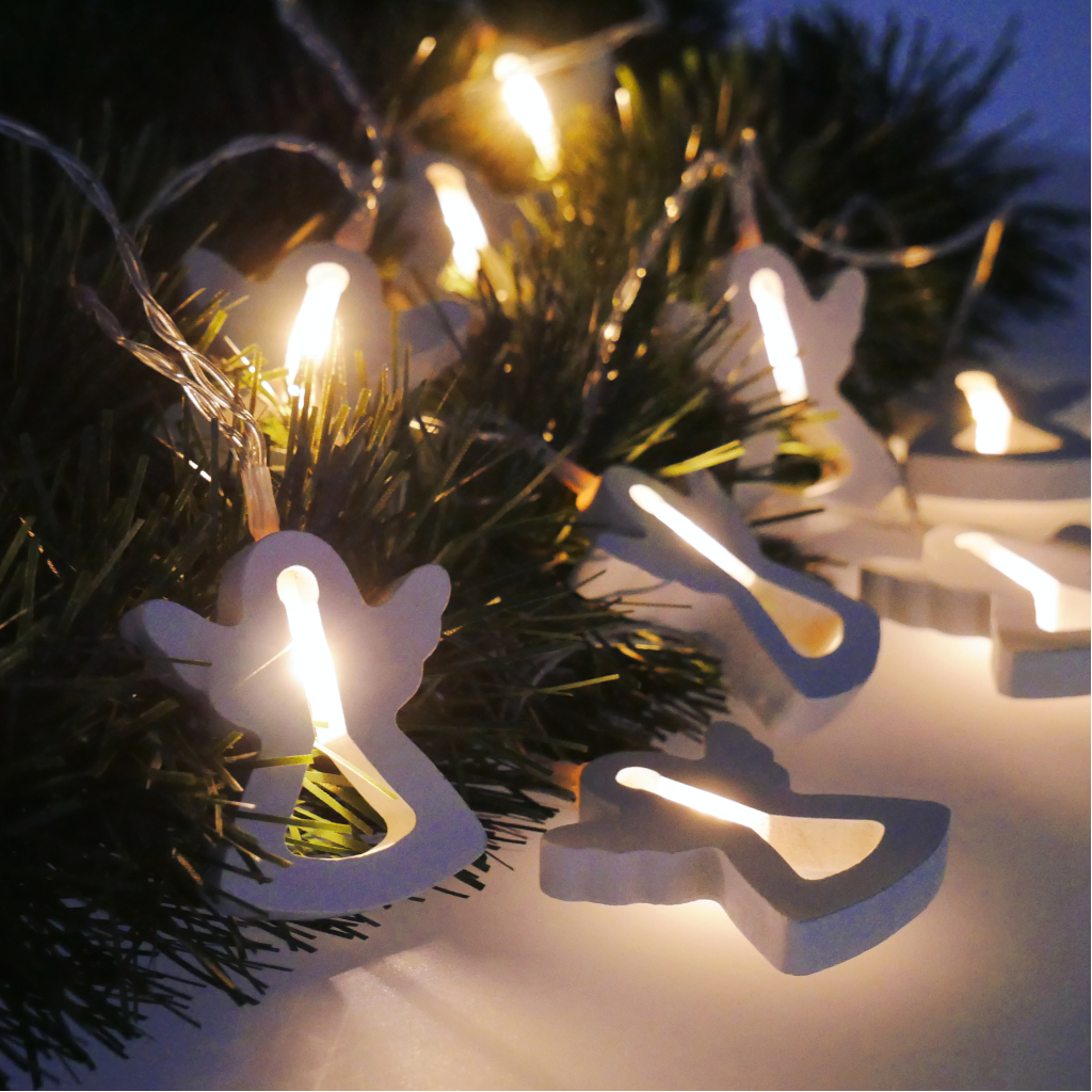 Гірлянда Chomik Янгол 10 LED, теплий білий, IP20, 2хАА (5900779854048) - зображення 4