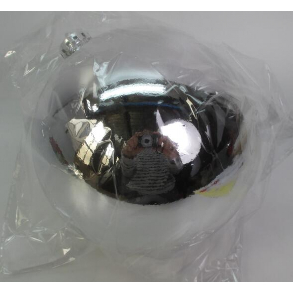 Ялинкова іграшка Novogod`ko уля Novogod'ko, пластик, 15cм, срібло, глянець (974068) - зображення 1