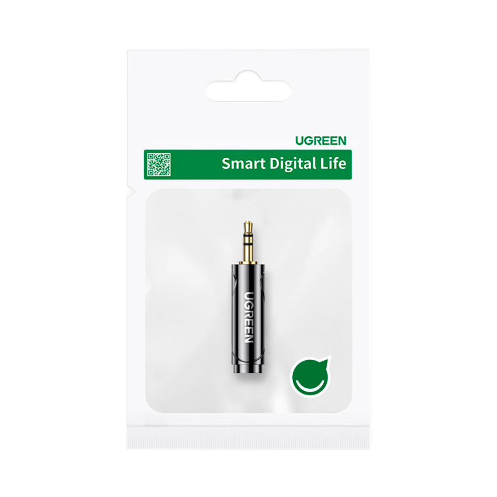 Перехідник 3.5mm M to 6.35mm F AV168 black Ugreen (60711) - зображення 4